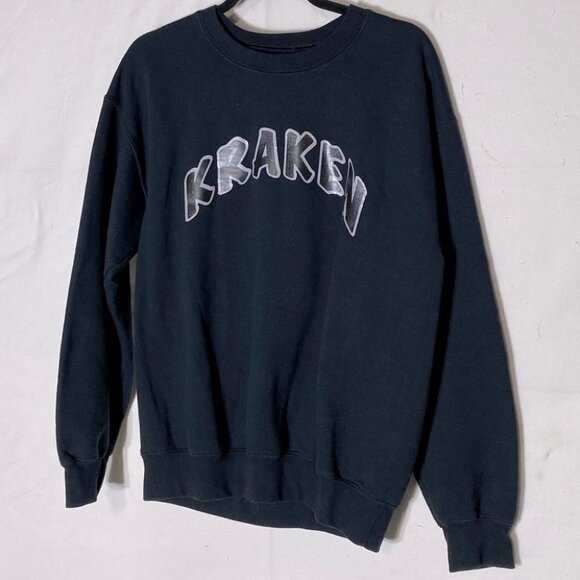 Gildan Black Kraken Crew Neck Sweatshirt M - Picture 2 of 11